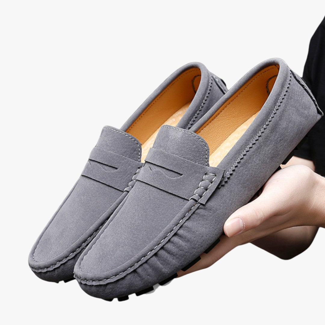 Miles & Luna Driving Loafers Classic Suede Lightweight & Flexible for Casual Wear for Men