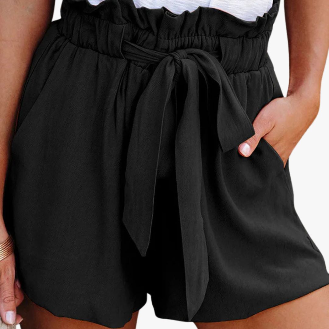 Miles & Luna Elastic Waist Wide Leg Shorts for Women