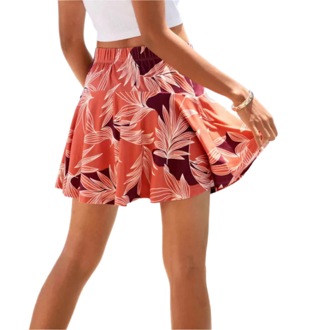 Miles & Luna Elastic Waistband Breathable Fabric Inner Shorts for Women