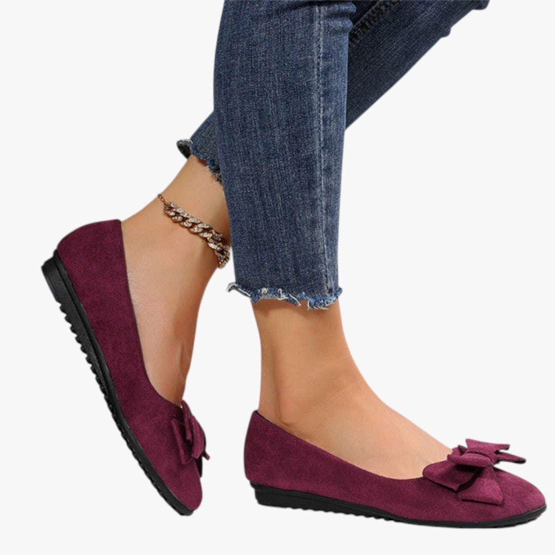 Miles & Luna Elegant Casual Bow Detail Flats for Women