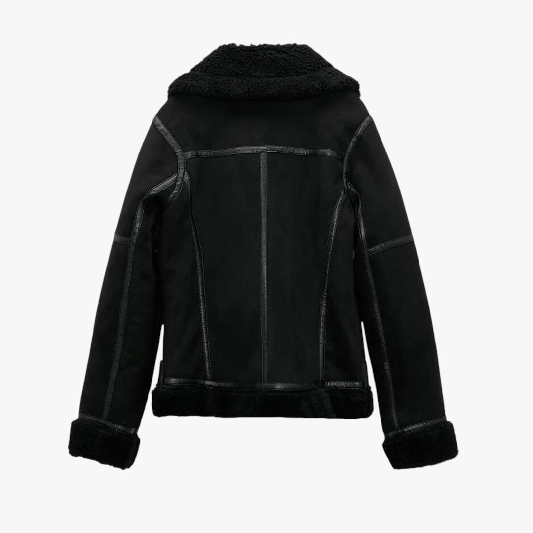 Miles & Luna Elegant Suede Warm Jacket for Women