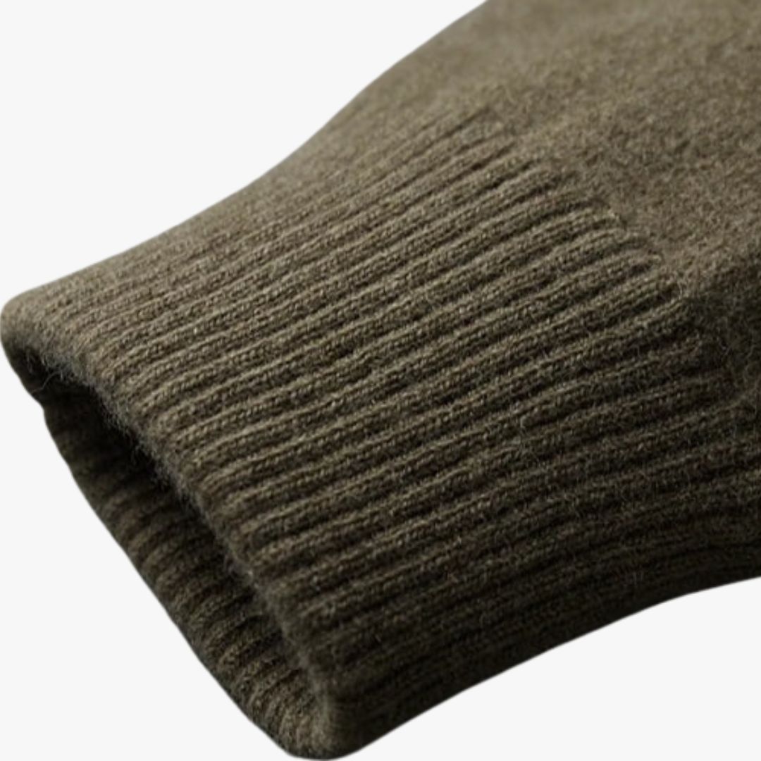 Miles & Luna | Fine Cashmere Cardigan Premium Polo Jacket for Men