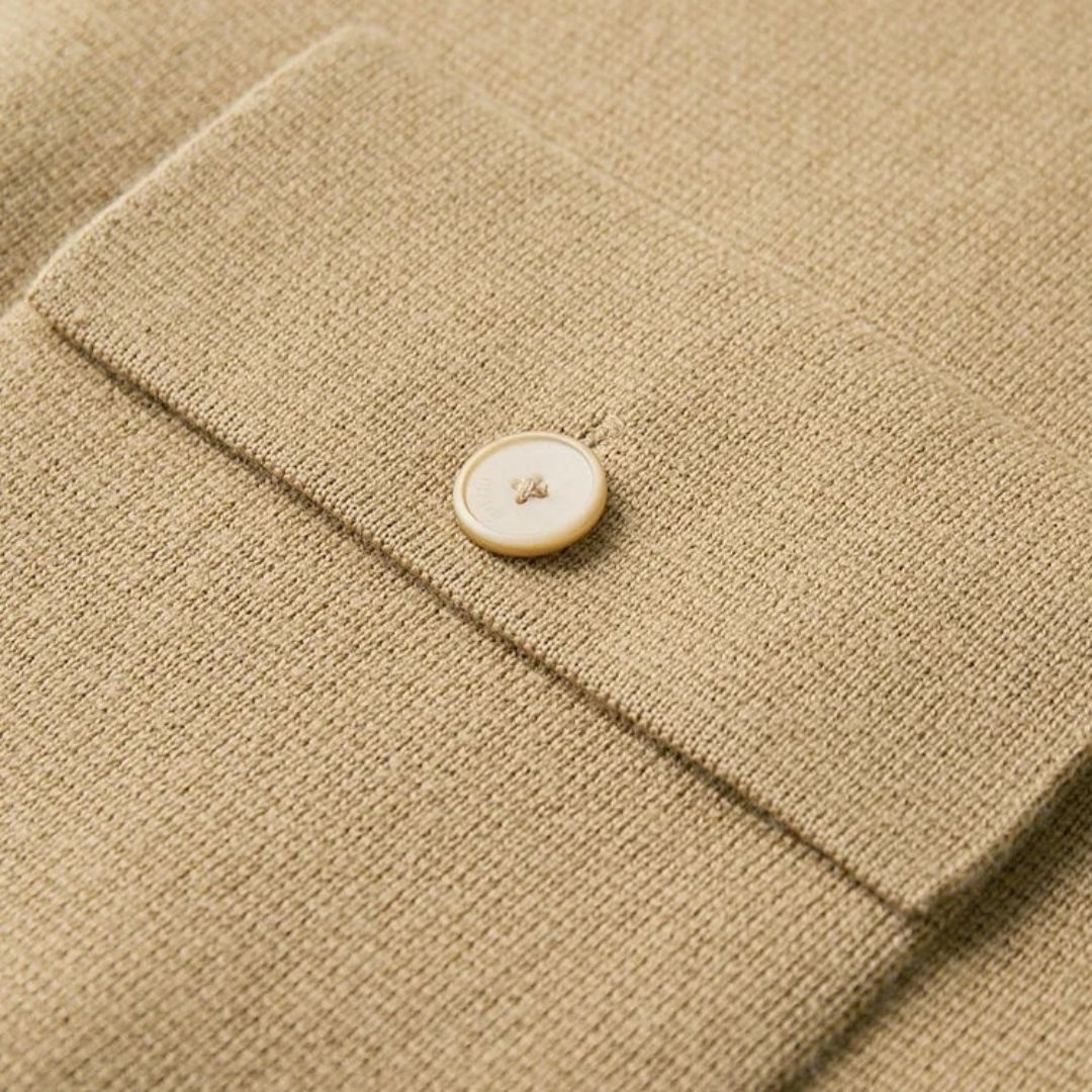 Miles & Luna | Fine Cashmere Cardigan Premium Polo Jacket for Men
