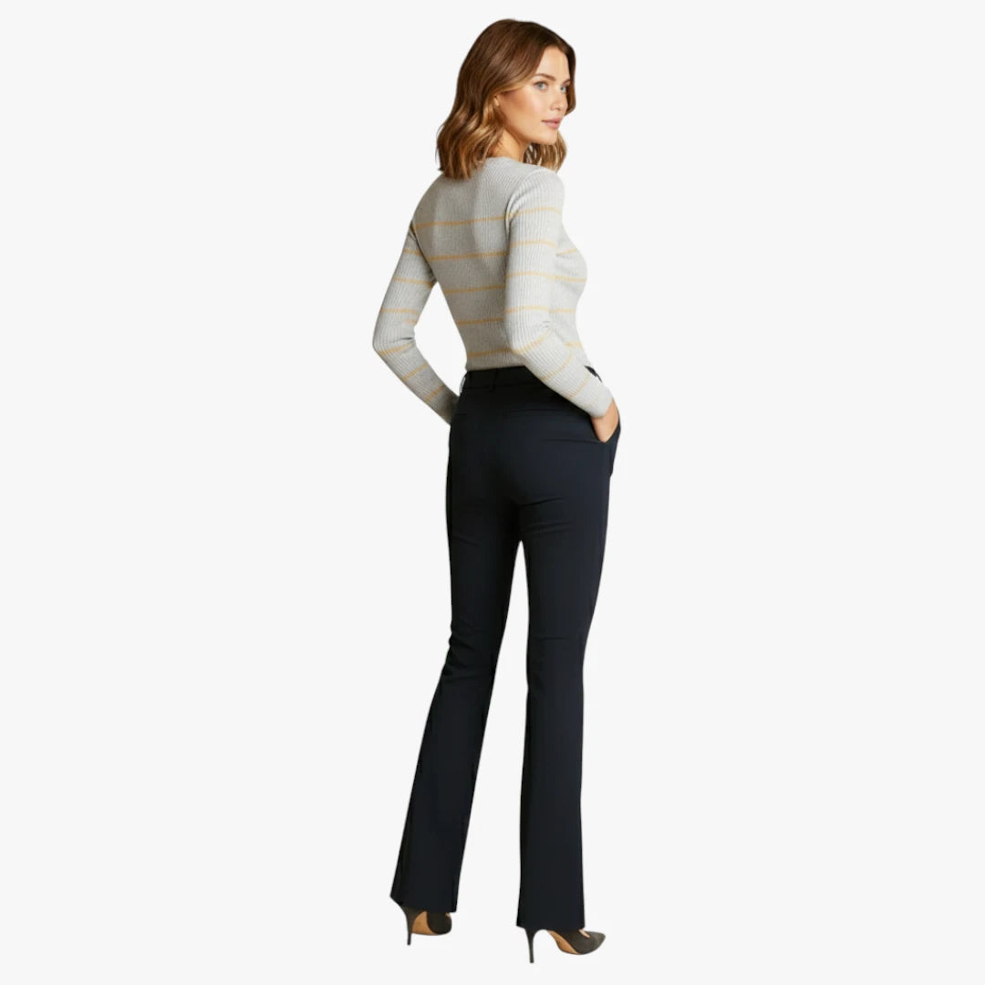 Miles & Luna Flared Pants High Waist With Wide Legs For Women