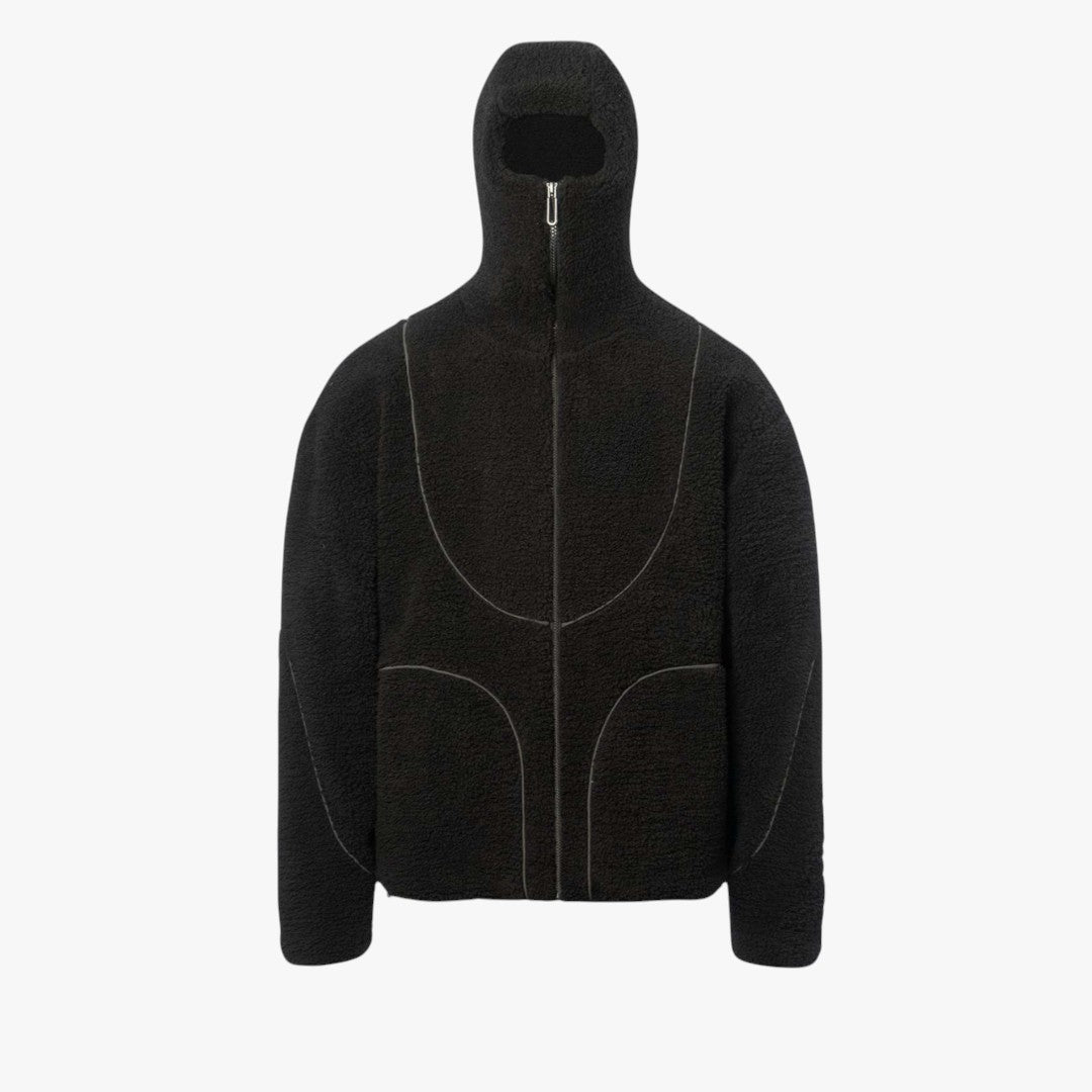 Miles & Luna Fleece Zip-Up Hoodie Sherpa Jacket for Men