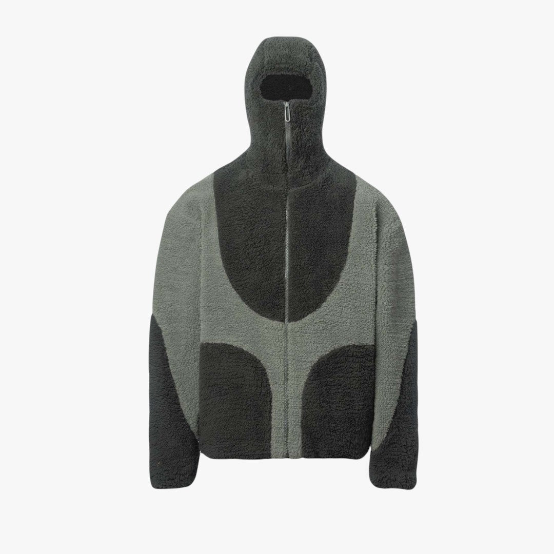 Miles & Luna Fleece Zip-Up Hoodie Sherpa Jacket for Men