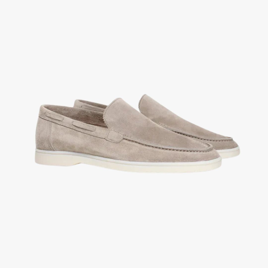Miles & Luna Genuine Leather Slip-On Loafers for Men