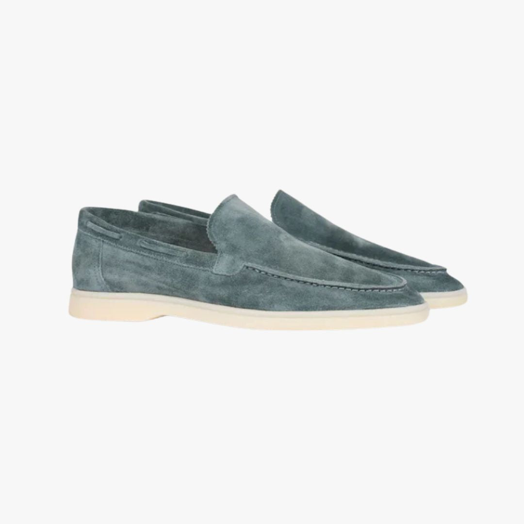Miles & Luna Genuine Leather Slip-On Loafers for Men
