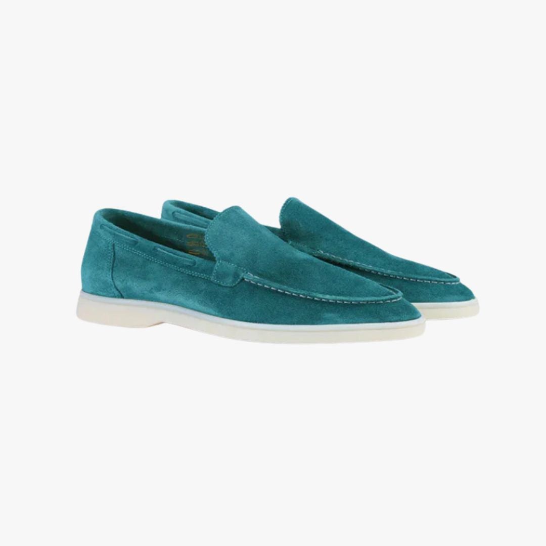 Miles & Luna Genuine Leather Slip-On Loafers for Men