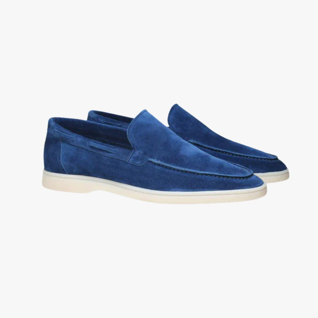Miles & Luna Genuine Leather Slip-On Loafers for Men