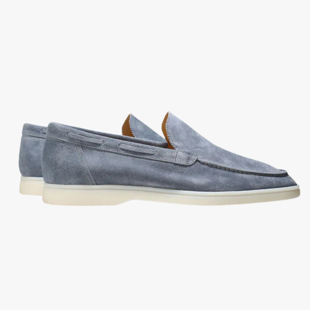 Miles & Luna Genuine Leather Slip-On Loafers for Men
