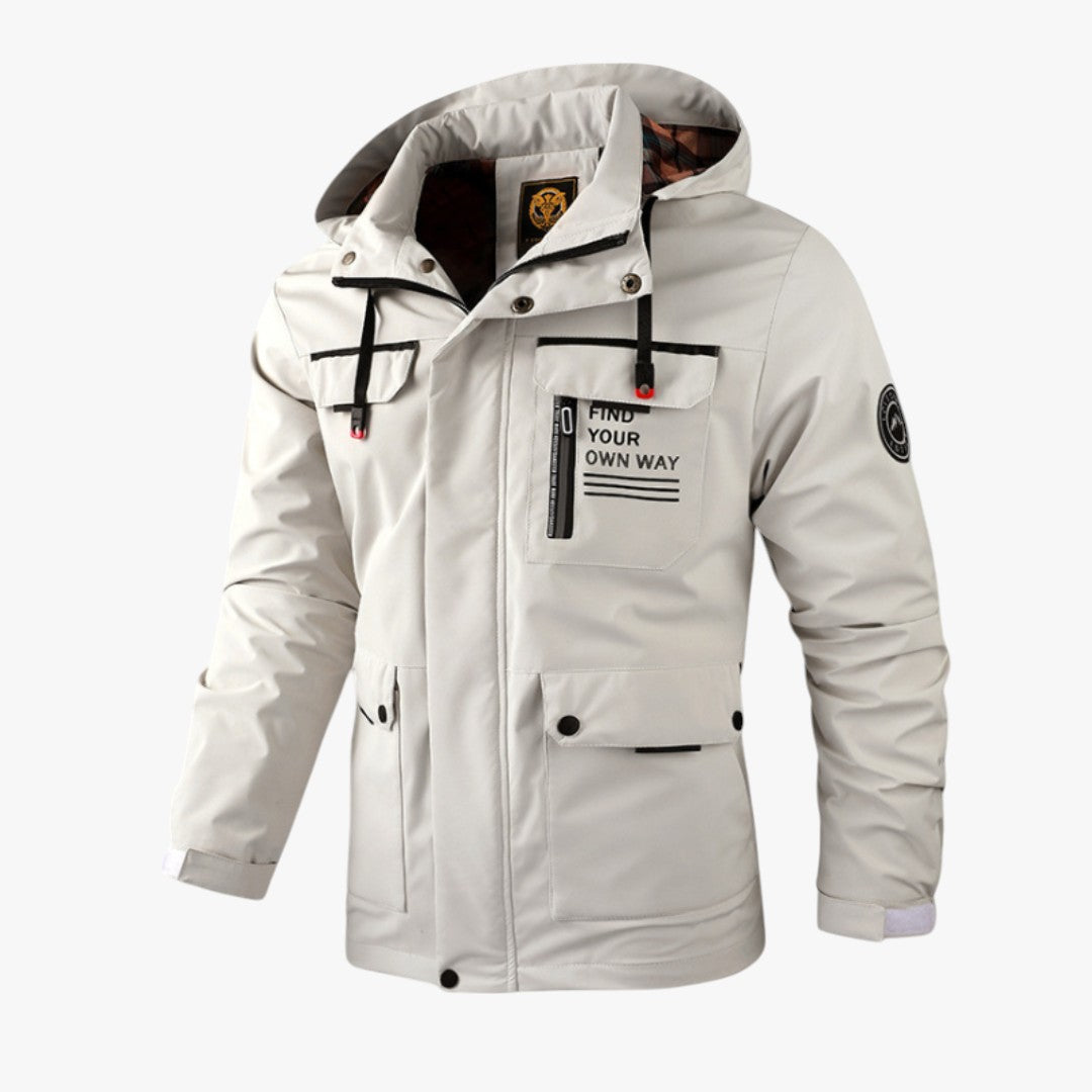 Miles & Luna Hooded Waterproof Jacket for Men