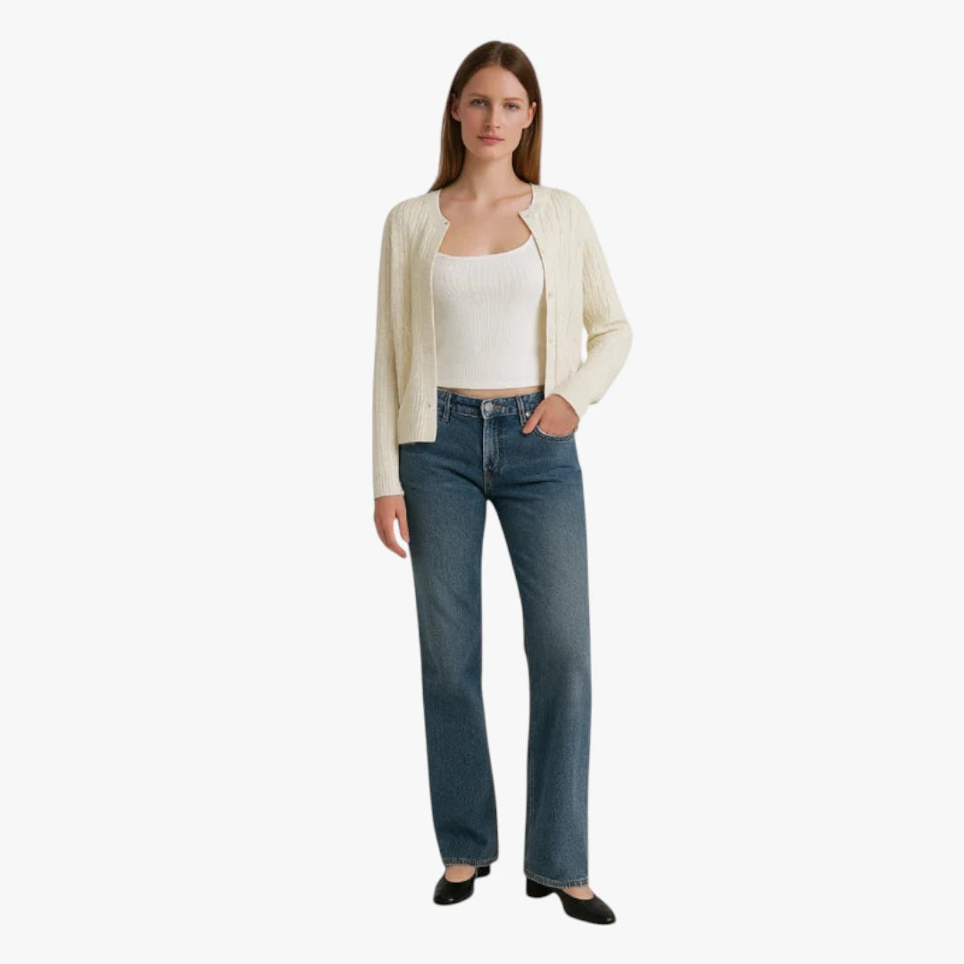Miles & Luna Jeans – Low Waist with Stretch Denim, Slim Fit