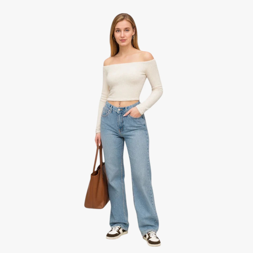 Miles & Luna Jeans – Low Waist with Stretch Denim, Slim Fit