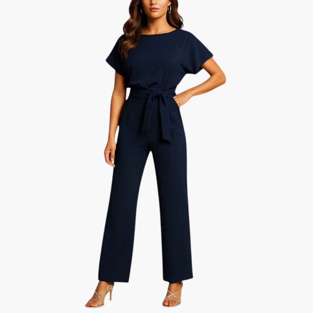 Miles & Luna Jumpsuit – Butterfly Sleeve & Wide Leg for Refined Elegance