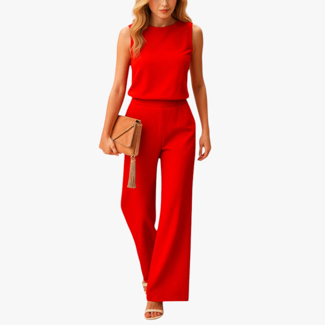 Miles & Luna Jumpsuit – Soft Fabric & Wide Legs for Elegant Comfort