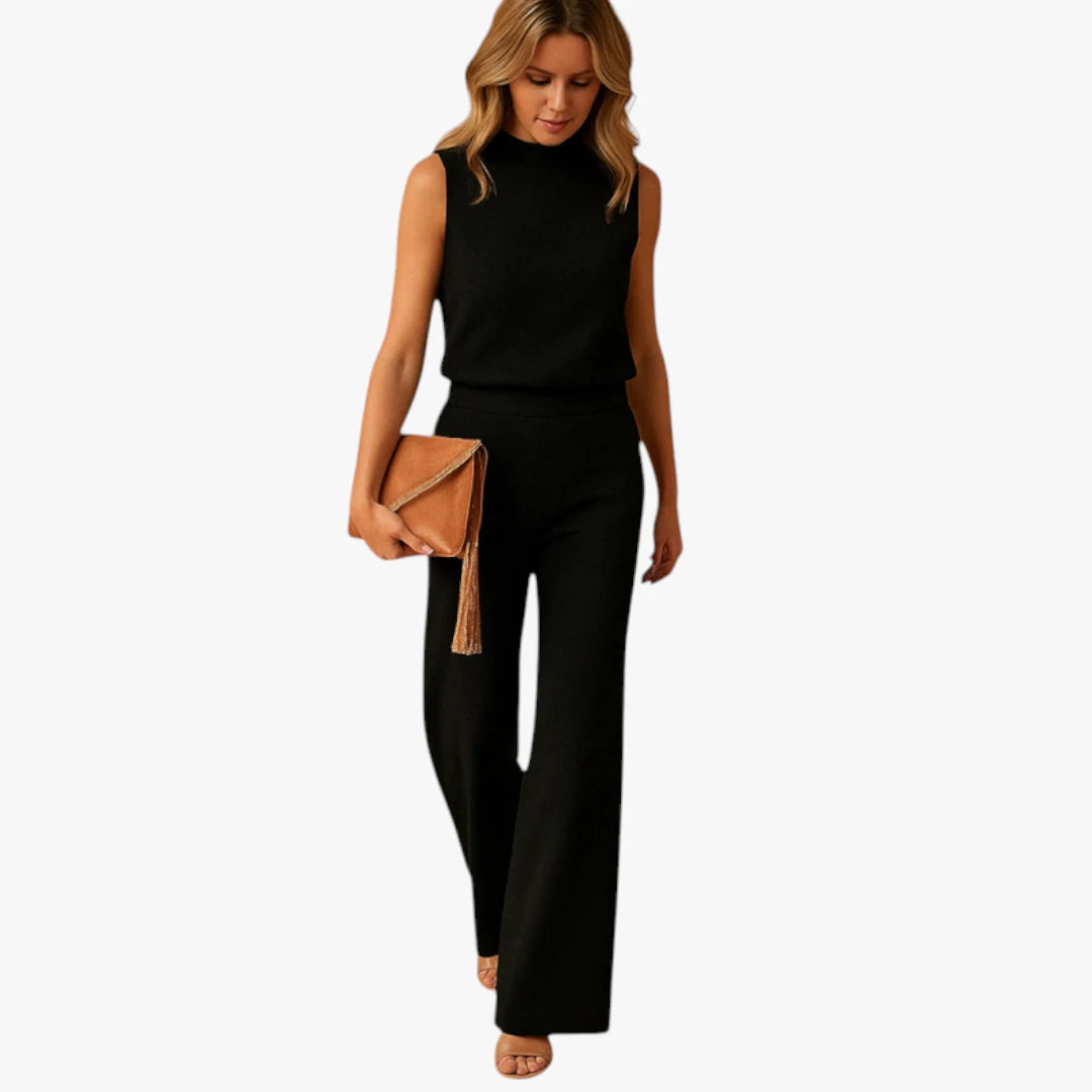 Miles & Luna Jumpsuit – Soft Fabric & Wide Legs for Elegant Comfort