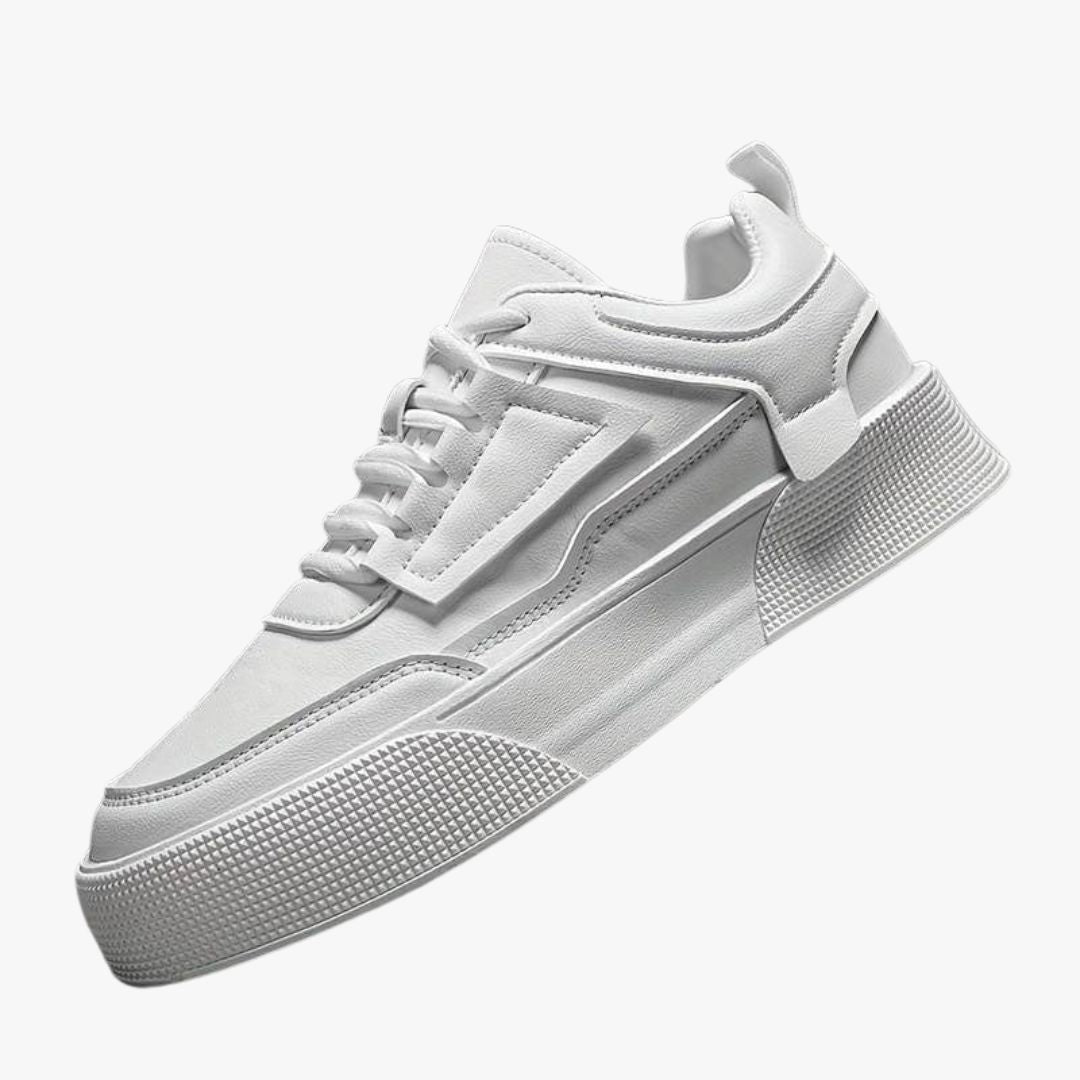 Miles & Luna Lace-Up Chunky Rubber Sole Padded Collar Trendy Casual Sneakers for Men