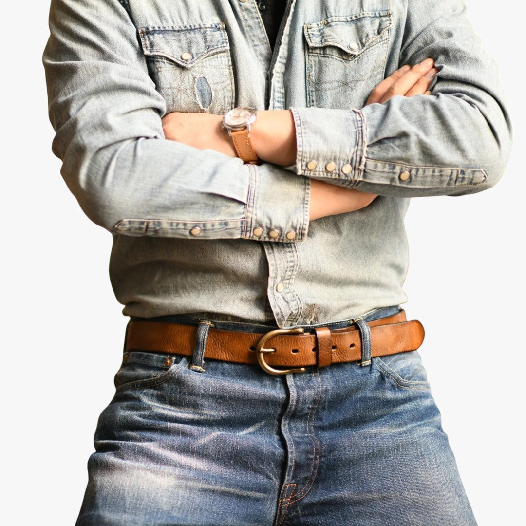 Miles & Luna Leather Belt for Men