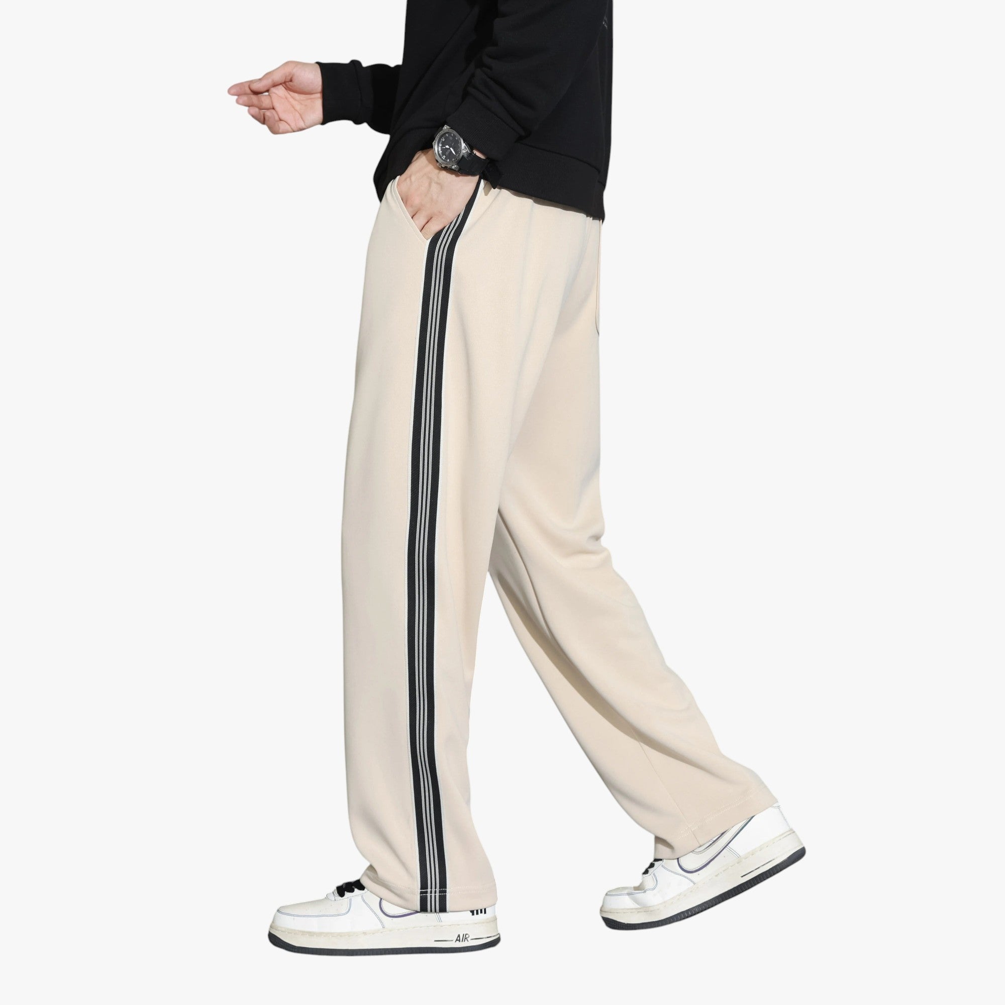 Miles & Luna Leisure Stripe Joggers for Men