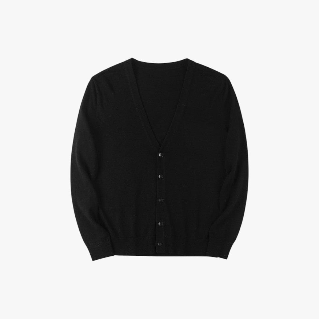 Miles & Luna Lightweight Knitted Cardigan With Buttons for Men