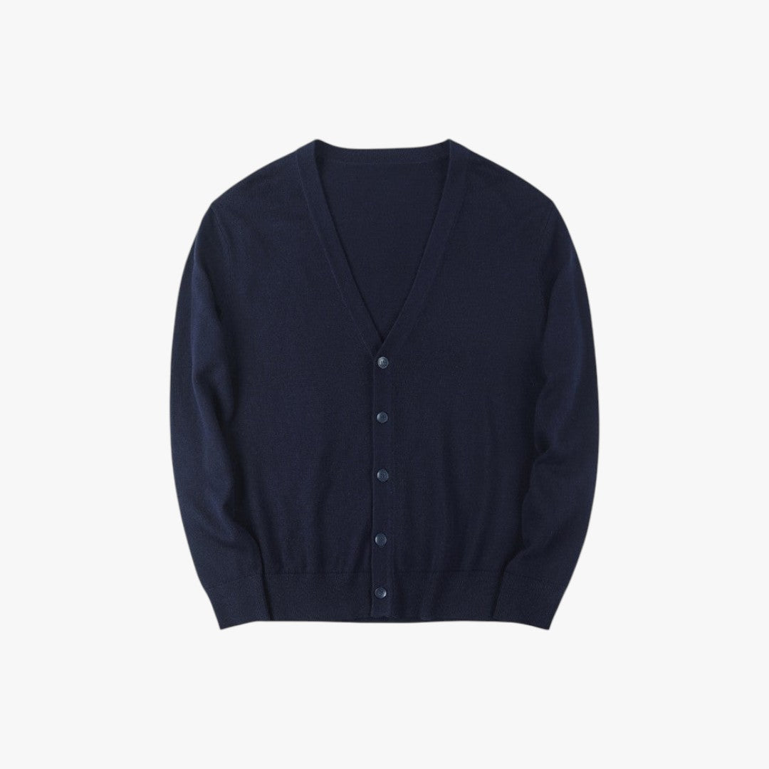 Miles & Luna Lightweight Knitted Cardigan With Buttons for Men