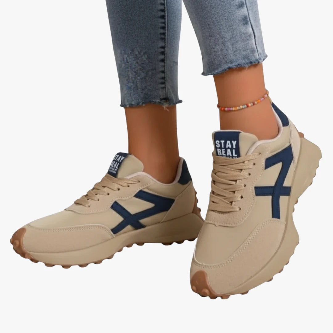 Miles & Luna Lightweight Trainers with Breathable Cushioned Comfort for Women