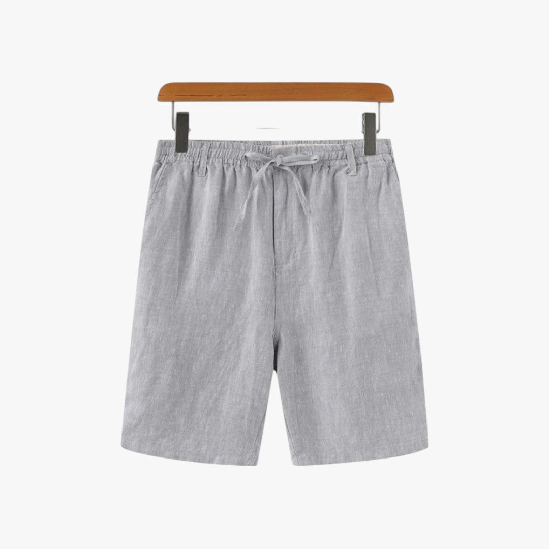 Miles & Luna Linen Drawstring Shorts Lightweight Summer Fit for Men