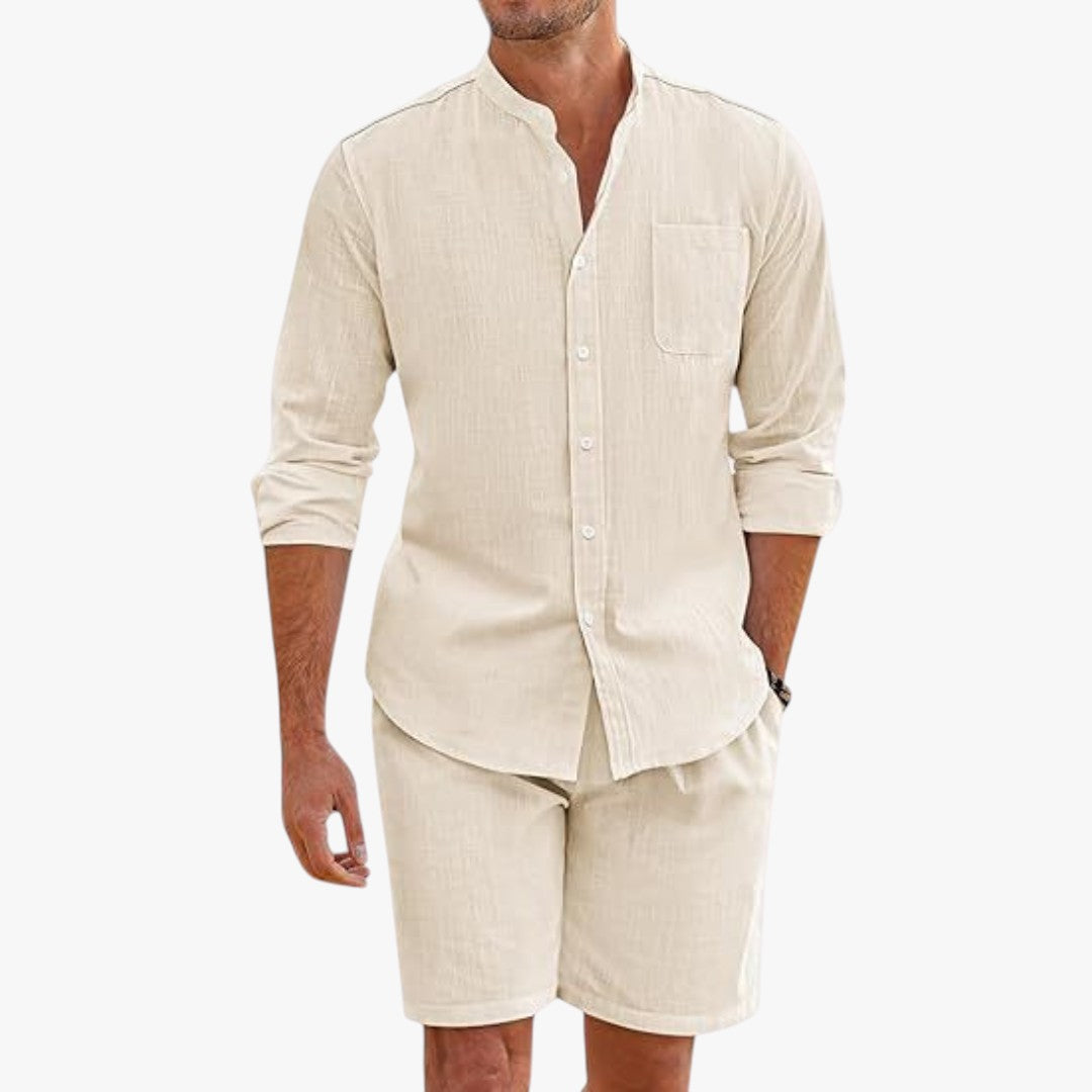 Miles & Luna Linen Set 2-Piece Summer Outfit for Men