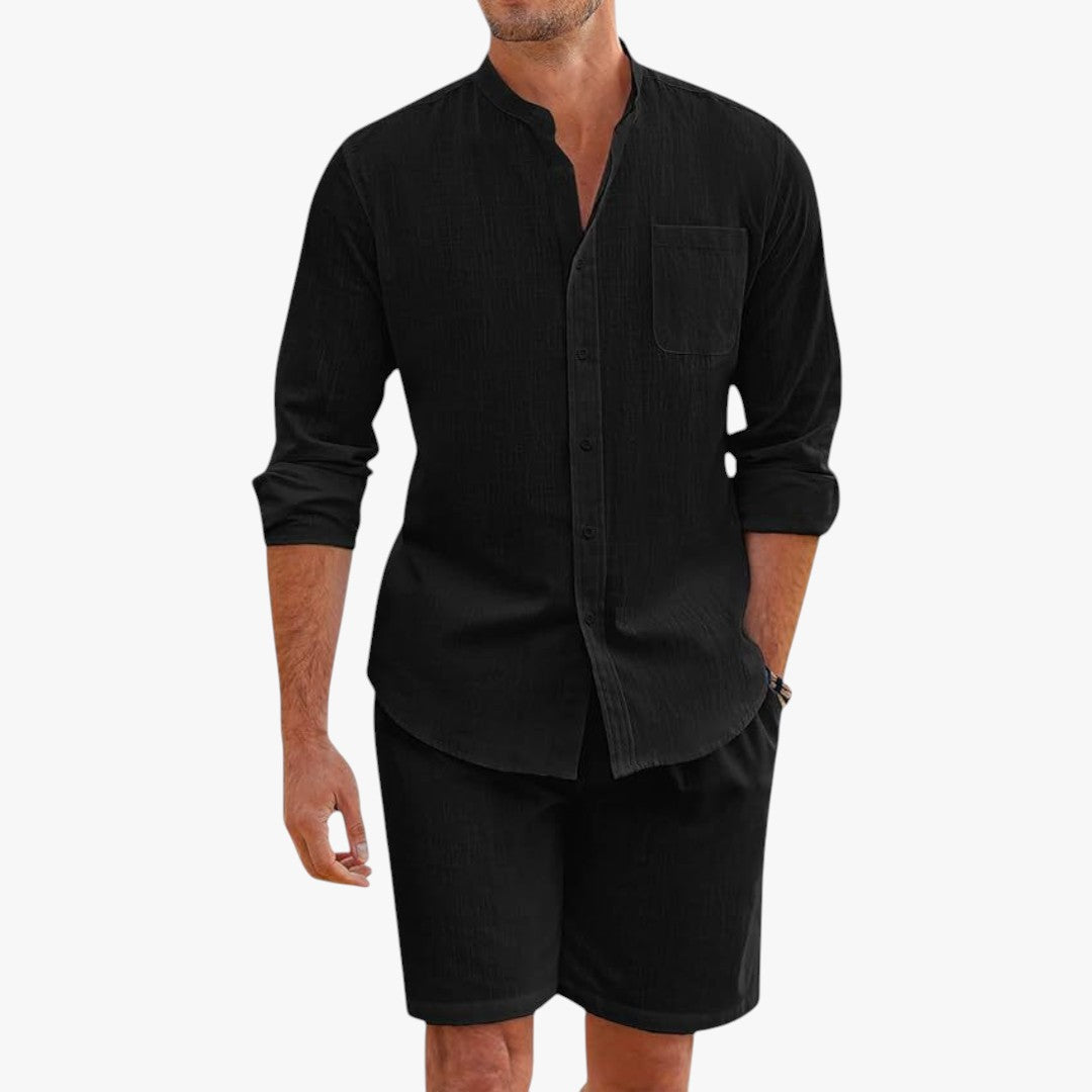 Miles & Luna Linen Set 2-Piece Summer Outfit for Men