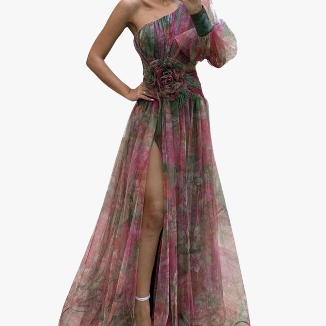 Miles & Luna Long Summer Evening Gown Elegant Formal Maxi Dress for Women