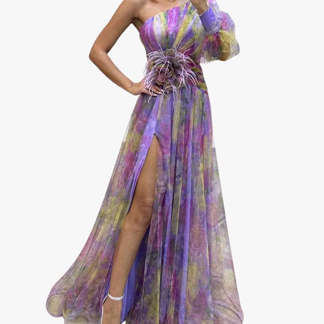 Miles & Luna Long Summer Evening Gown Elegant Formal Maxi Dress for Women