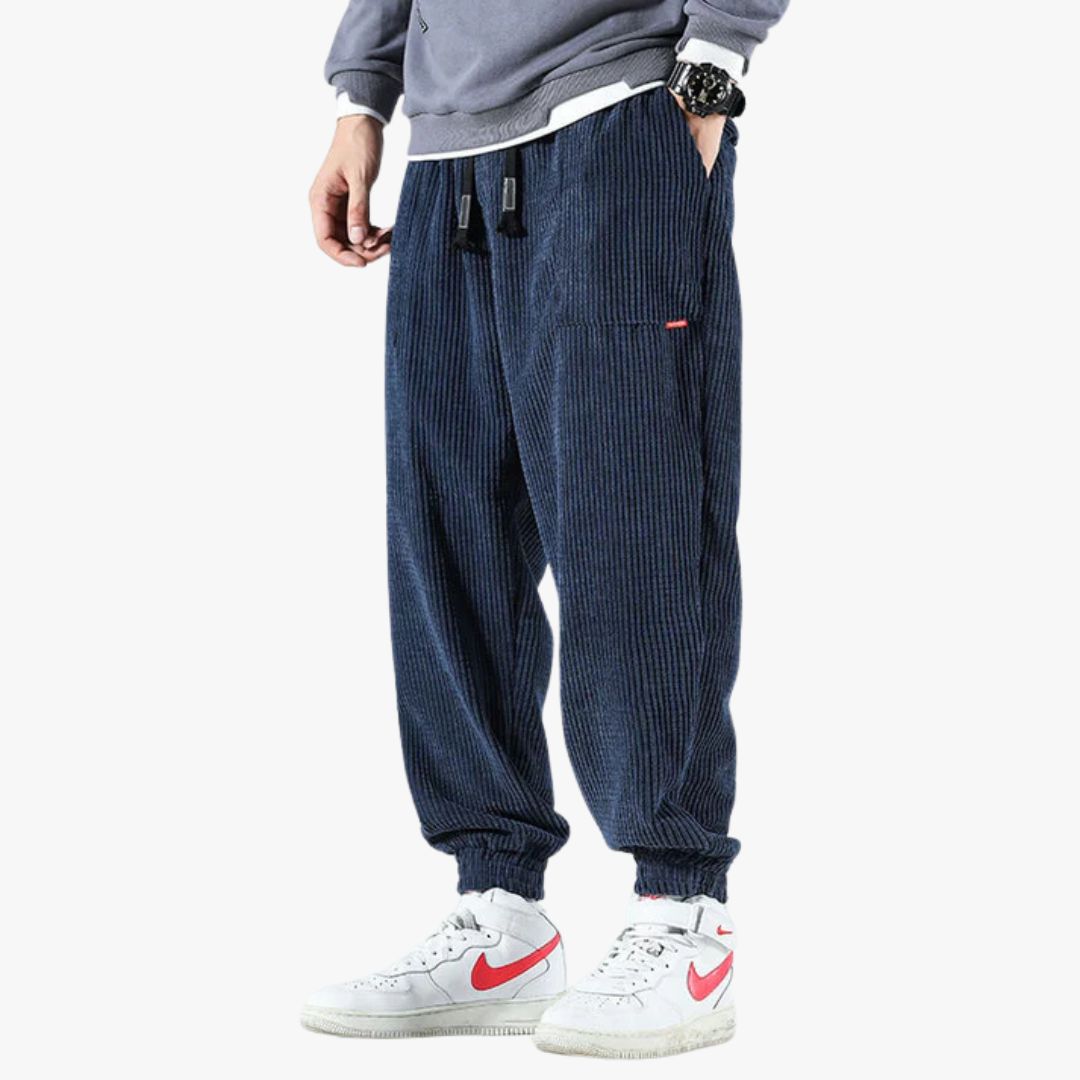 Miles & Luna Loose Corduroy Pants for Men