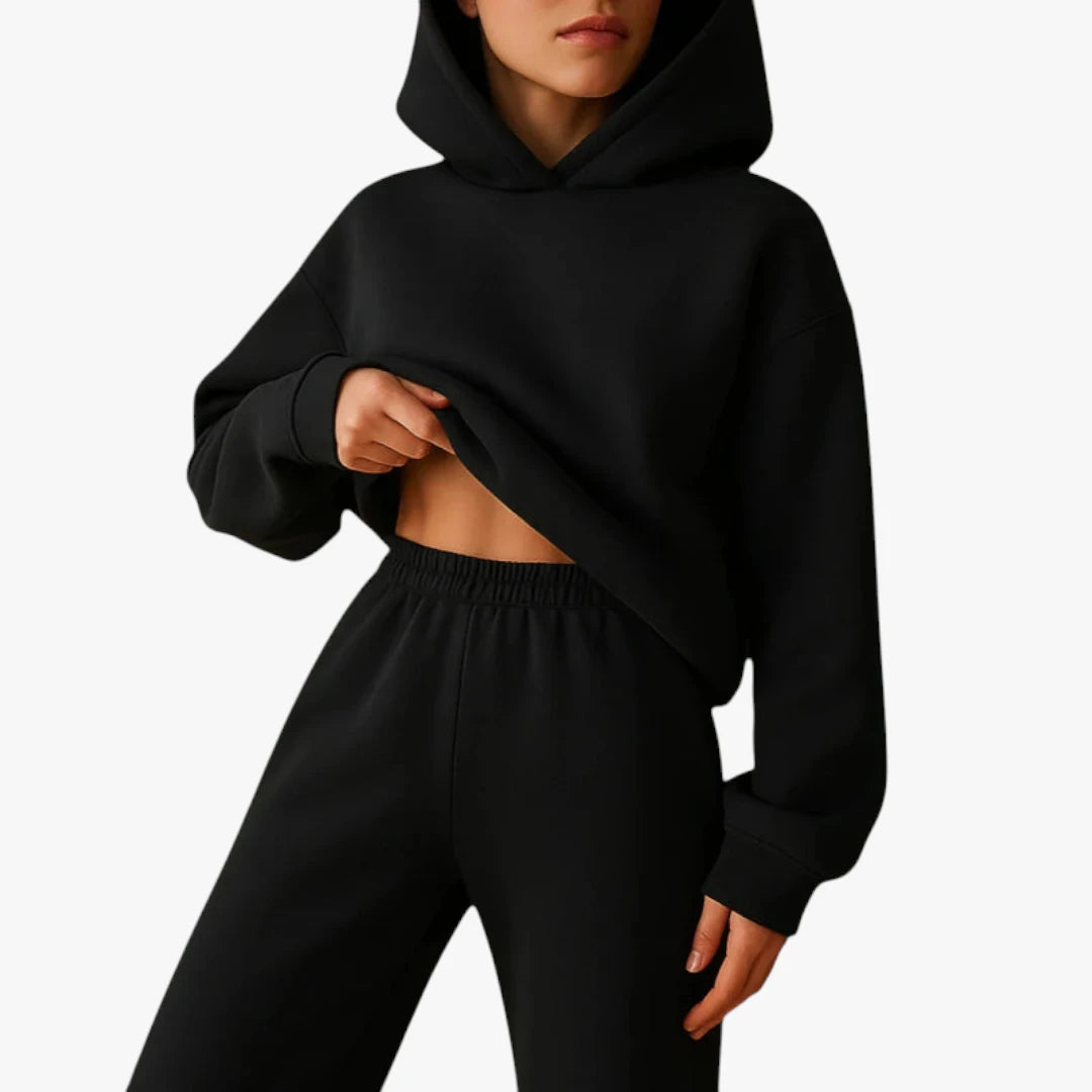 Miles & Luna Loungewear Set – Oversized Hoodie & Stretchy Pants