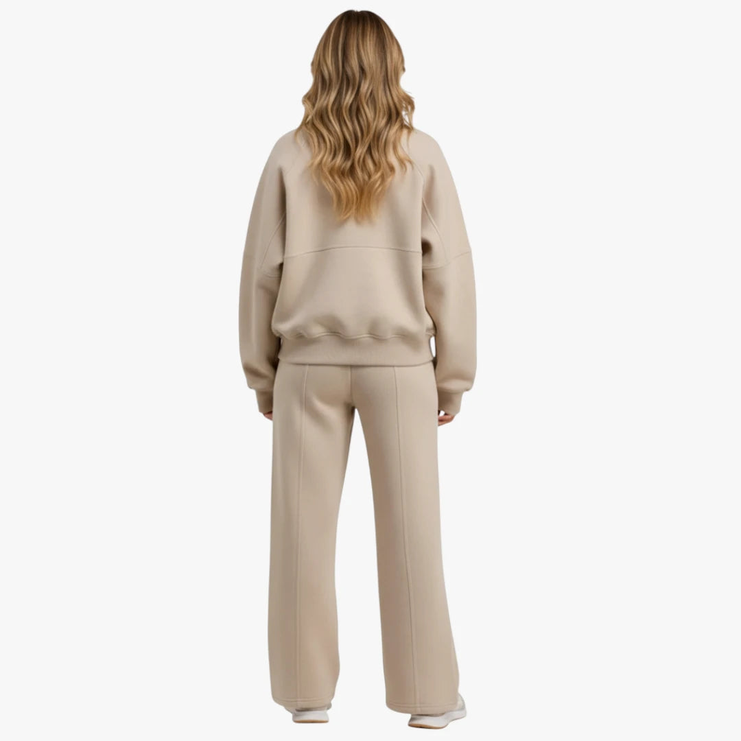 Miles & Luna Loungewear Set Zip Bomber Sweatshirt and Joggers for Women
