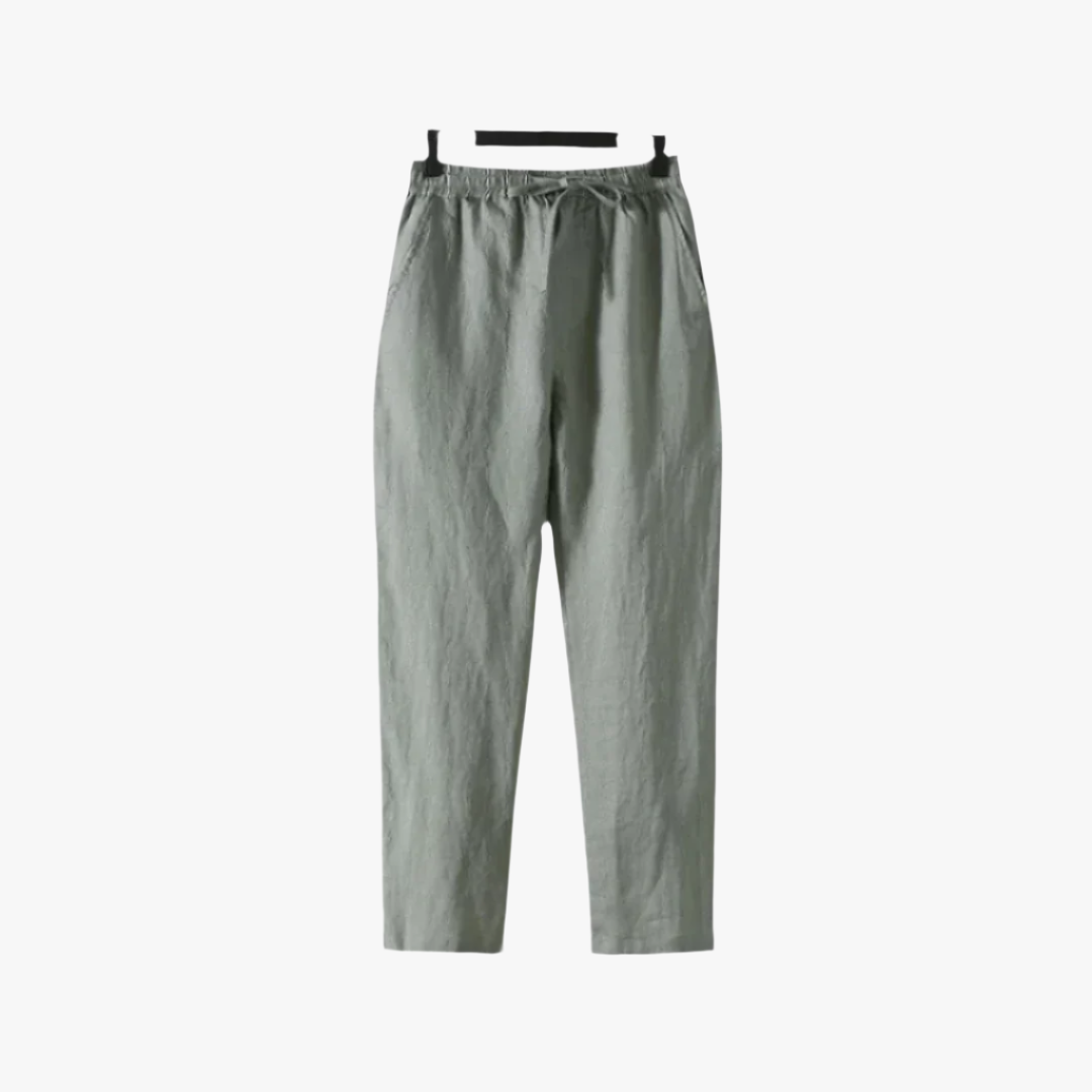 Miles & Luna | Men's Linen Pants – Lightweight & Breathable Trousers for Warm Weather