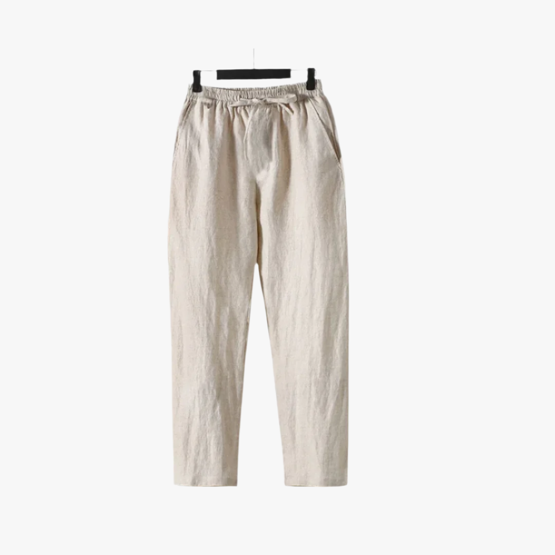 Miles & Luna | Men's Linen Pants – Lightweight & Breathable Trousers for Warm Weather
