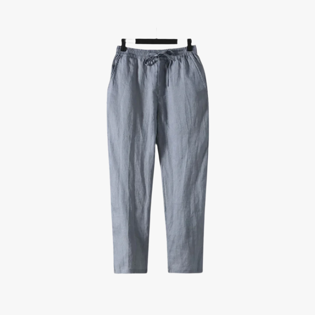 Miles & Luna | Men's Linen Pants – Lightweight & Breathable Trousers for Warm Weather