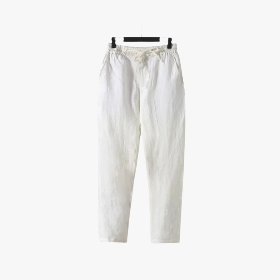 Miles & Luna | Men's Linen Pants – Lightweight & Breathable Trousers for Warm Weather