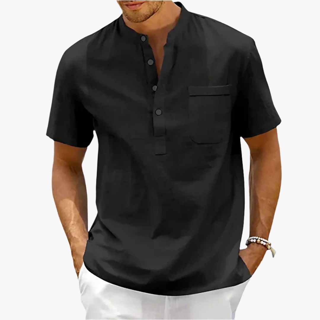 Miles & Luna | Men's Pure Linen Shirt for Spring and Summer