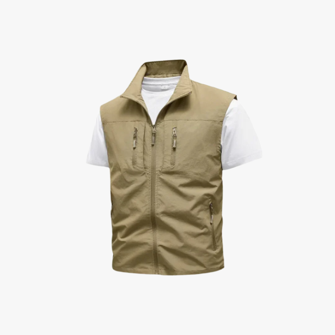 Miles & Luna | Men's Utility Vest – Multi-Pocket Design for Hiking and Fishing