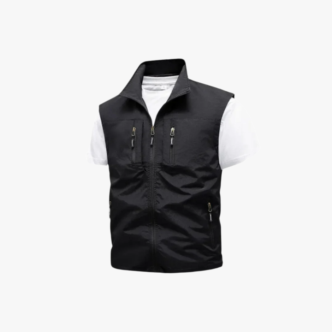 Miles & Luna | Men's Utility Vest – Multi-Pocket Design for Hiking and Fishing