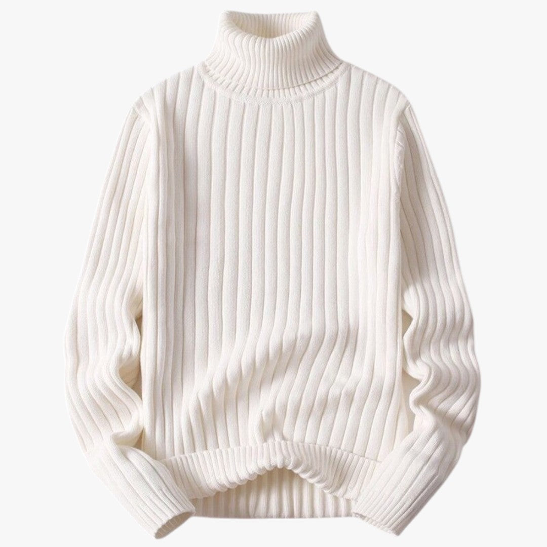 Miles & Luna Merino Wool Turtleneck Sweater for Men