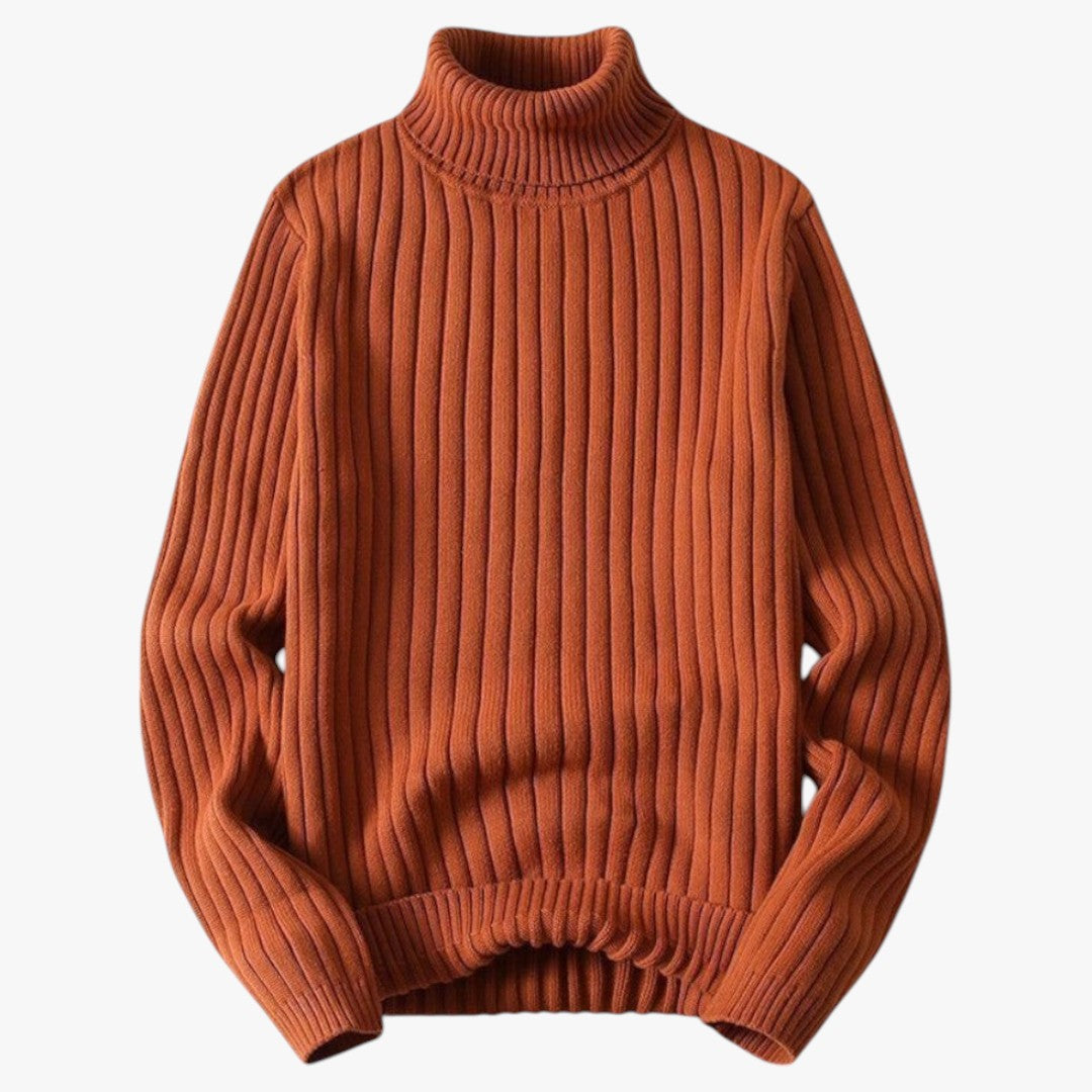 Miles & Luna Merino Wool Turtleneck Sweater for Men