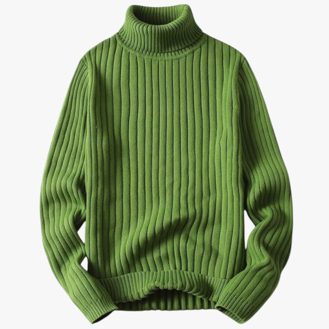 Miles & Luna Merino Wool Turtleneck Sweater for Men
