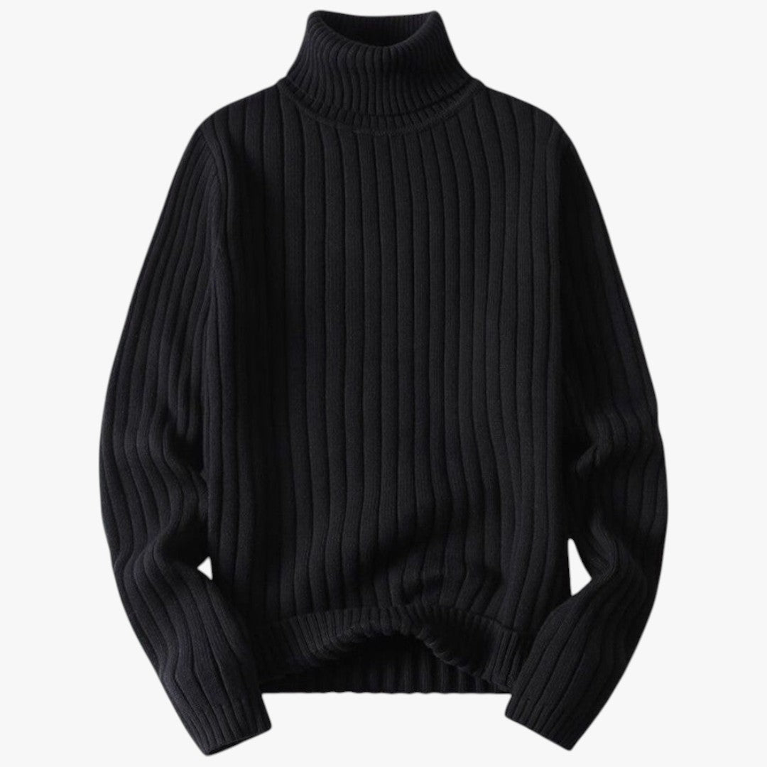 Miles & Luna Merino Wool Turtleneck Sweater for Men