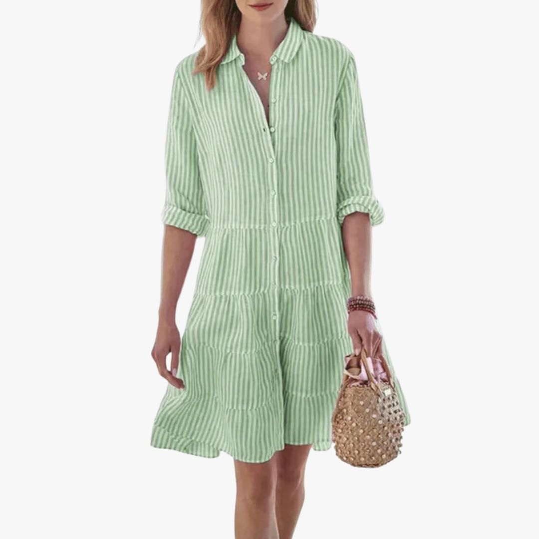 Miles & Luna Modern Flowy Midi Dress for Women