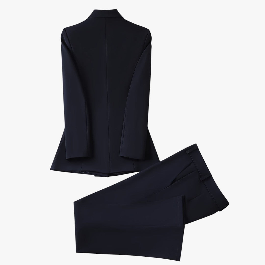Miles & Luna Office 2-Piece Set Blazer & Pants Outfit Set for Women
