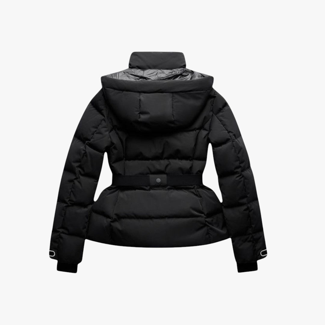 Miles & Luna Puffer Jacket Belted Water Resistant for Women