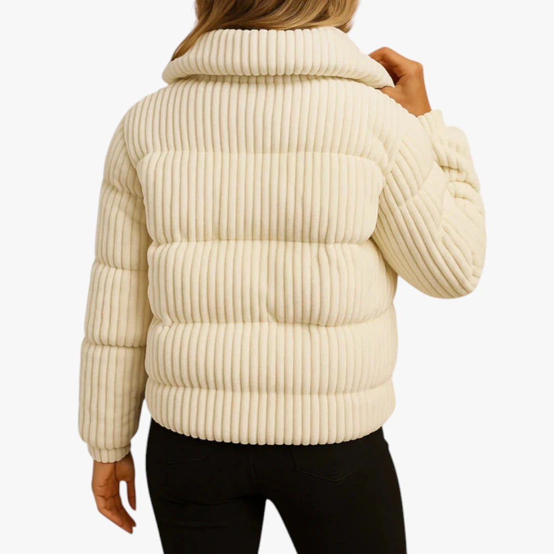 Miles & Luna Puffer Jacket - Lightweight with a Fitted Fit and Zip Closure
